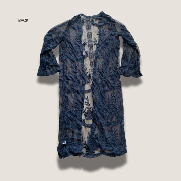 Embroidered Lace Robe - Picture 4 of 4